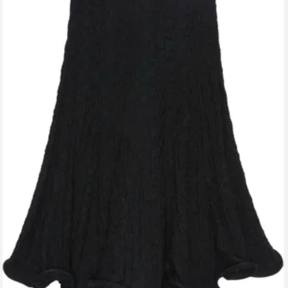 Cachet Black A-Line Women's Skirt